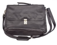 Los 8012 <br>Lederne Aktentasche von Bree mit Stoffbeutel, 38,5 x 31 x 7 cm, leichte Gebrauchsspuren