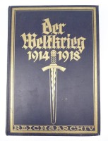 Los 14027 <br>"Der Weltkrieg 1914-1918", 1. Band, Die Grenzschlachten im Osten, Mittler &amp; Sohn, Berlin 1925, mit Alters- und Gebrauchsspuren