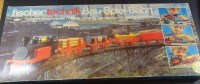 Los 7038 <br>Fischer Technik Bau-Spiel-Bahn, Vollständigkeit nicht überprüft, Karton 71x30 cm