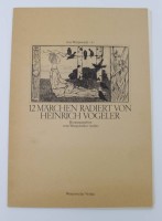 Auktion  / Los 13102 <br>Mappenwerk, 12 Märchen Radiert von Heinrich Vogeler, Worpswede 1978