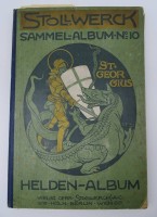 Los 14057 <br>Stollwerck Sammel-Album Nr. 10 "Helden-Album", 1908/9, vollständig, mit Altersspuren