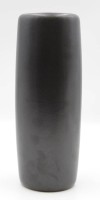 Los 2009 <br>hohe Kunstkeramik-Vase, Bontjes van Beek, grauer Scherben schwarze Glasur, H-30cm.