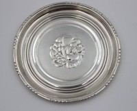 Los 4008 <br>Untersetzer, Georg Jensen, Nr. 41, Sterling, 30,9gr., ca. D-8,3cm.
