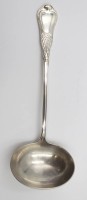 Los 4024 <br>Jugendstil Saucenkelle "Herbstzeitlose", Entw. Heinrich Vogeler von 1902, 800er Silber, wohl Wilkens, L-18,7cm, ca. 69,5gr.