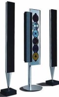 Los 13001 <br>Bang&amp;Olufsen" Anlage Beosound 9000, wohl MK 1,  1997, komplett mit Fernbedienung und Boxen Beolab 8000, Beschreibung, Kaufvertrag etc., optisch sehr gut erhalten, wie neu tw.,  (Boxen in Folie gewickelt auf Foto), Technik nicht überprüft, aber soll  alles in Ordnung sein lt. Einlieferer,H-Anlage 130 cm, B-30 cm, Boxen H-133 cm, mit Chrom 