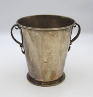 Los 4040 <br>Sektkühler, versilbert, wohl Dänemark, H-19,7cm.