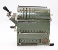 Los 11026 <br>Rechenmaschine, Brunswiga Nova 10, 50/60er Jahre, Gebrauchsspuren, H-18cm B-23cm.