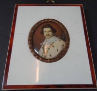 Miniaturportrait "Ludwig von Bayern", 10x8,5 cm