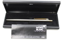 Los 11063 <br> Kugelschreiber, Montblanc, in Etui, Gravur und datiert  1987