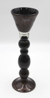 hoher Kunstglas-Leuchter "Konert", neuzeitl., H-37,5cm