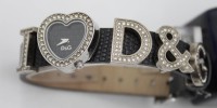 Damen-Armbanduhr, Dolce &amp; Gabana, Quarz, getragene Erhaltung, ca. 2,2cm.