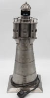 Los 16016 <br>Tischlampe, Leuchtturm Roter Sand, Metall, H-47cm.