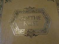 Los  <br>Goethe-Faust, 1+2 Teil, Luxusausgabe, neuwertig, Leder (Kunst?) Einband, allseitig Goldschnitt, illustriert, Deutsche Buchgemeinschaft