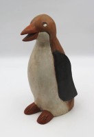 Los  <br>Holzfigur, Pinguin, neuzeitl. , H-36,5cm.