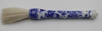 Los  <br>Pinzel, China, neuzeitl. , blaues Dekor, L-26cm.