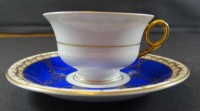 Los  <br>Moccatasse mit U.T. "Rosenthal" blau/gold