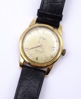 Auktion 361 / Los 2039 <br>Herren Armbanduhr Omega Seamaster Calendar, GG Gehäuse 0.750, Cal. 503, D. 34,5mm,Automatikwerk, Werk läuft, Alters- und Gebrauchsspuren