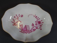 kl. ovales Schälchen "Meissen" Purpurdekor, 15x12 cm, 2.Wahl