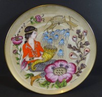 2x Sternzeichen-Sammelteller von Ole Winter "Hutschenreuther" Waage und Wassermann, D-30 cm
