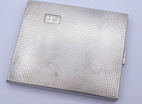 Zigaretten Etui in Silber 0.835, Initialen JW, gut erhalten, 145g., 90 x 108mm