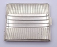 Zigaretten Erui, Silber 0.835, Innen Initialen und Datierung, 109,5 g., 77x 90mm