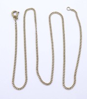 Lange Halskette, Gold 0.333, L- 44,5cm, b- 1,7mm, 3,3 g.