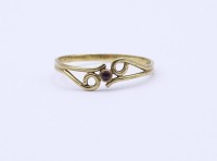 Feiner Gold Ring mit Granat, Gold 0.333,  0,83g., RG 57