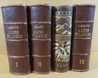 Auktion 338 / Los 3034 <br>Seboth, Joseph, Die Alpenpflanzen - nach der Natur gemalt. I. bis IV. Band,  Prag, F. Tempsky, 1879