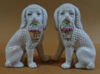 Los 9063 <br>Paar kl. englische Kaminhunde, H-11 cm