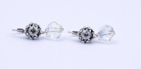 Auktion 349 / Los 1186 <br>"Konplott" Ohrringe mit Strass, L. 2,8cm