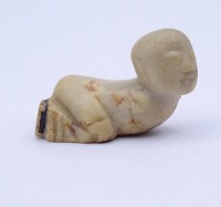 Figürliche Speckstein Schnitzerei, L. 4,7cm