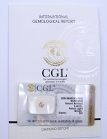 Loser Brillant 0,46ct., Fancy Light Brown, SI3, mit CGL Zertifikat