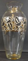 Auktion 338 / Los 10053 <br>hohe Art Deco Vase, Echinger &amp; Kleiber Zwiesel , H-25,5 cm, in Boden beschriftet
