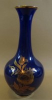 Los  <br>Vase "KPM" Royal, kobalt/gold, H-24 cm