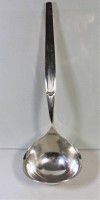 Alte versilberte Suppenkelle von WMF, mit hübschem Dekor, Länge ca.: 30 cm, Gebrauchsspuren vorhanden,