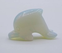 Los  <br>Delfinfigur aus Opalith, 5 x 3,5 x 2 cm