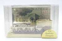 Los  <br>Modell der Lokomotive "Adler", 1:75, Metall, "175 Jahre Eisenbahn Fürth", in OVP