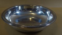 Los  <br>gr. versilberte Schale, H-5 cm, D-23 cm