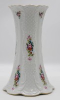 Vase, Lindner, reliefiert und florales Dekor, H-24,6cm.