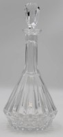 Los 10015 <br>hohe Karaffe, Kristall, H-31cm.