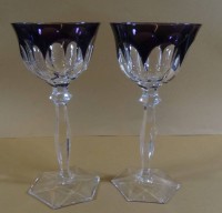 Auktion 500016 / Los  <br>2 Buntglas-Römer, H-20 cm