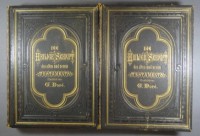 Dore-Bibel: Die Heilige Schrift Ates und Neuen Testamentes Aus der Vulgata übersetzt von Dr. Joseph Franz von Allioli. Enthaltend den vom apostolischen Stuhle approbirten vollständigen Text. Pracht-Ausgabe mit zweihundert und dreissig Bildern von Gustav Doré. 4. Auflage. In 2 Bänden um 1880
