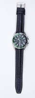 Los  <br>HAU Chronograph Jaques Lemans, Quartz, Edelstahlgehäuse, Lederarmband, Gehäuse: 4,5 cm, Funktion nicht geprüft