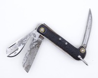 Los  <br>Taschenmesser mit Marlspieker, Bordmesser Belgische Marine, "A.B.L. 1951 Colasse", L. 10,5 cm