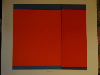 Ludwig SANDER (1906-1975) "Pawnee" betitelter Siebdruck, BG 54x58 cm