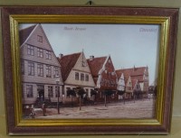 Los  <br>altes Farbfoto "Otterndorf-Marktstrasse", ger/Glas, RG 16x21 cm, wohl Neuabzug von 1979