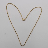 Auktion 332 / Los 1012 <br>feine Halskette, 9ct GG, 2,8gr., ca. L-39cm.