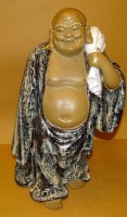 Auktion 332 / Los 15501 <br>gr. Buddhafigur, Keramik China-Janjiang gemarkt, H-39 cm