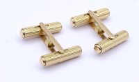 Auktion 332 / Los 1026 <br>Boucheron Paris Manschettenknöpfe ,30407, Gold 0.750, zus. 9,6g.