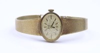 Auktion 332 / Los 2026 <br>Damen Armbanduhr Saval, Vollgold GG 0.333, mechanisch, Werk läuft, Gehäuse 23x18mm